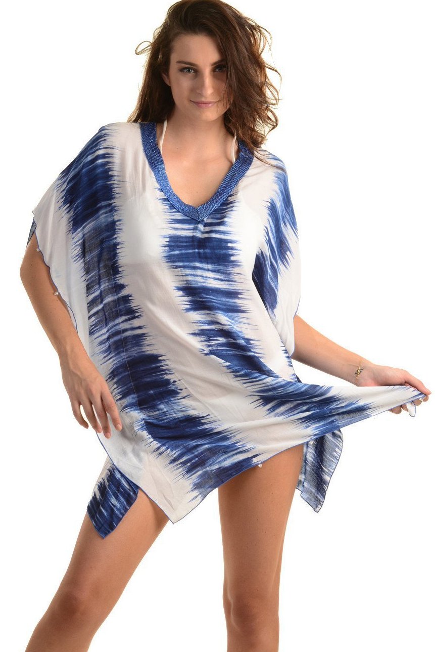 Goddess Kaftan / Ocean Tie Dye (Short) - Walker&Wade
- 1